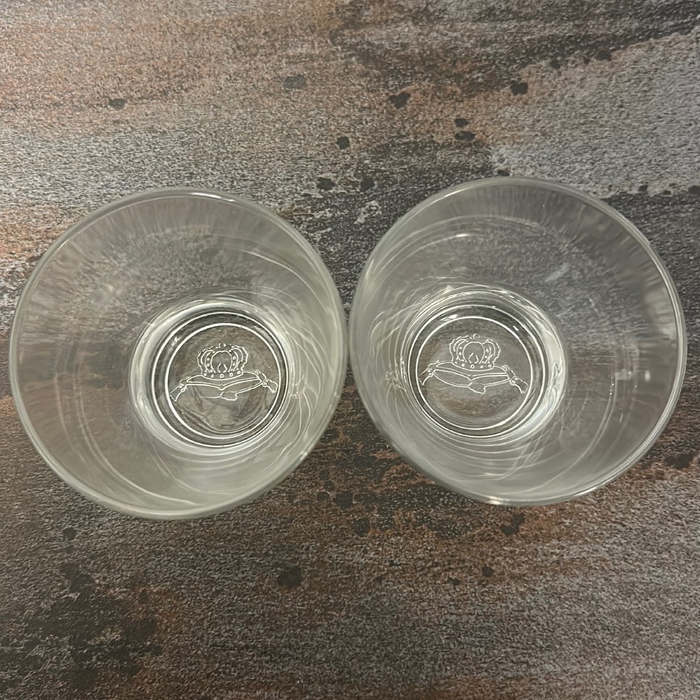 Vintage Crown Royal set (2)
